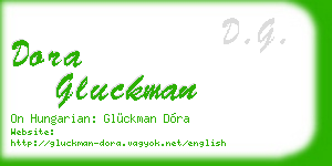 dora gluckman business card
